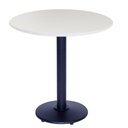 Ver imagem 1 de Mesa Bistrô Zeta 111,50 Cm (altura) com Tampo em Mdp Redonda 70 Cm Branco