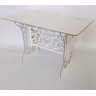 Mesa Provençal Arabesco Branca 150x60 Altura 80cm MDF 6mm - 4