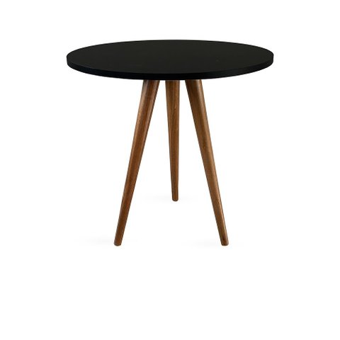 Mesa Lateral De Canto Tripé 60x50cm Preto