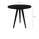 Ver imagem 2 de Mesa Lateral De Canto Tripé 60x50cm Preto