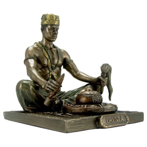 Estatueta Orixá Orunla - Deus da sabedoria e advinhação. - 3
