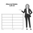 Ver imagem 5 de Cômoda Grande 10 Gavetas e Pés Mdp Duello Freijó/titanium