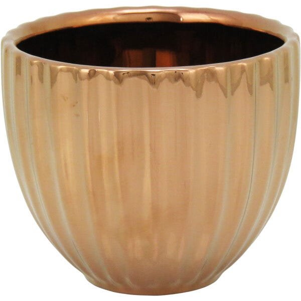 Vaso em Cerâmica Cobre Pequeno - 1