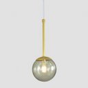 Ver imagem 2 de Pendente Globo Esfera de Vidro 12cm - OURO - Vidro Fumê - 2527-14-FU