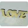 Love Em Mdf E Acrílico Espelhado Dourado - 1