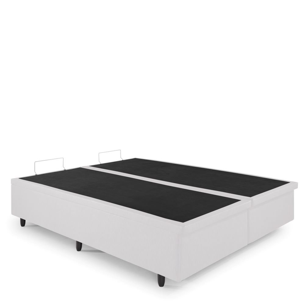 Cama Box com Baú King 193x203 com Pistão a Gás Courino Linho - 8