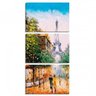 Quadro Decorativo Torre Paris Sala 3 Peças - 1