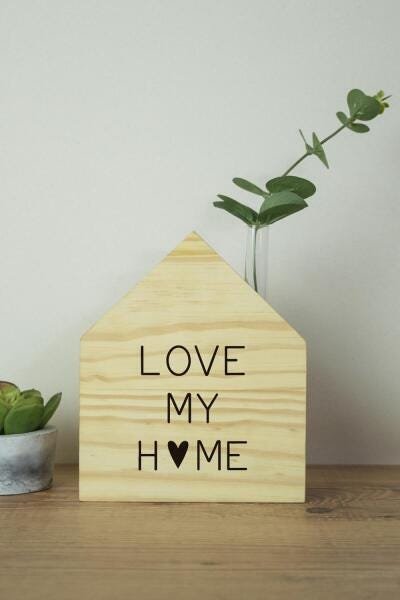 Adorno Casa Com Suporte Para Flor 18X15Cm - Love My Home - 1
