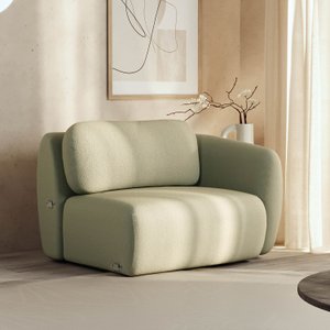 Sofá Modular 100cm com Braço Direito Orla CabeCasa MadeiraOriginals