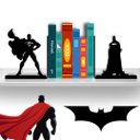 Ver imagem 1 de Aparador Porta Livros Batman e Superman Geek Marketplace