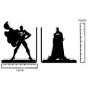 Ver imagem 4 de Aparador Porta Livros Batman e Superman Geek Marketplace