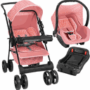 Ver imagem 1 de Carrinho de Bebe Bebe Conforto Base Tutti Baby Solare Rosa