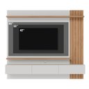 Ver mais imagens de Painel Home Suspenso para TV 70 Pol. 180cm Buriti C05 Off White Matte/Freijó - Mpozenato