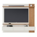 Ver imagem 7 de Painel Home Suspenso para TV 70 Pol. 180cm Buriti C05 Off White Matte/Freijó - Mpozenato
