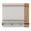 Ver imagem 6 de Painel Home Suspenso para TV 70 Pol. 180cm Buriti C05 Off White Matte/Freijó - Mpozenato