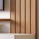 Ver imagem 3 de Painel Home Suspenso para TV 70 Pol. 180cm Buriti C05 Off White Matte/Freijó - Mpozenato