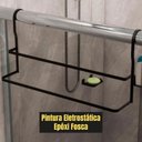 Ver imagem 6 de Suporte para Box de Banheiro Toalheiro Duplo Preto 60cm