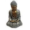 Estátua De Buda Hindu Dourado E Prateado 22Cm - 3
