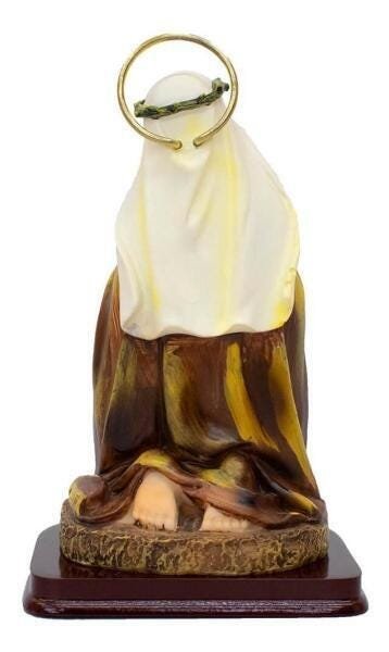 Imagem Santa Rosa De Lima 15Cm - Enfeite Resina - 5