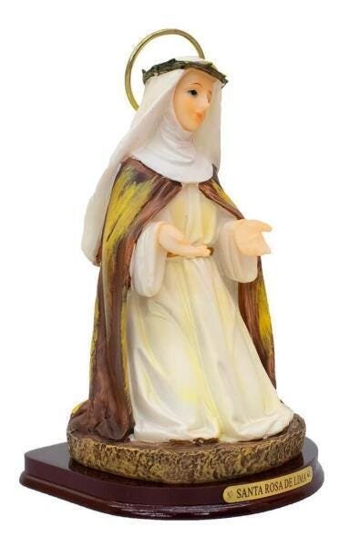 Imagem Santa Rosa De Lima 15Cm - Enfeite Resina - 2
