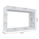 Ver imagem 2 de BALCÃO EXPOSITOR ARARA 150 CM M164.2021.B (CENTRO DE LOJA) MUNDI MOVEIS