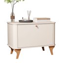 Ver imagem 3 de Mesa de Cabeceira Mesa de Cabeceira Quarto Casal Solteiro Arumã MDF Design Moderno