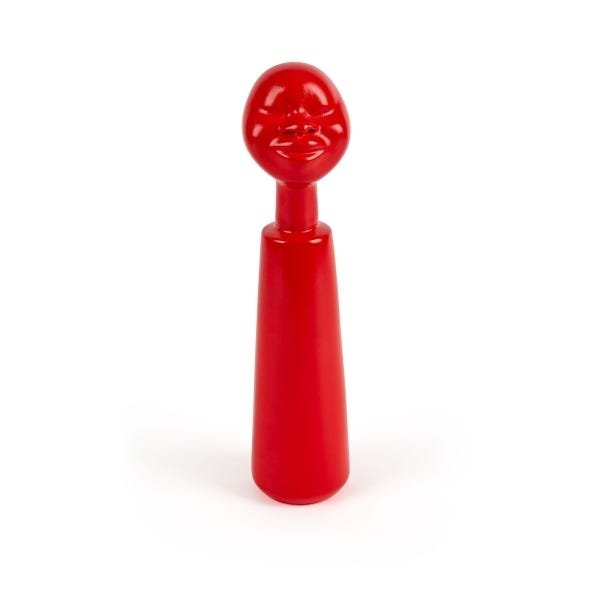 Estátua Decorativa Qaza Alegria Sonhadora Vermelha 26cm - 3