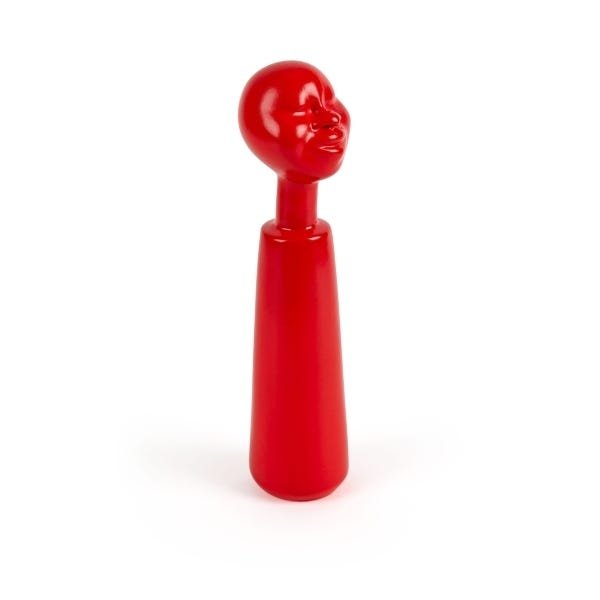 Estátua Decorativa Qaza Alegria Sonhadora Vermelha 26cm - 1