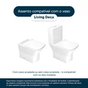 Ver imagem 4 de Assento Sanitário Poliester Living Preto Para Vaso Deca