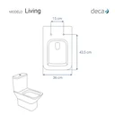 Ver imagem 3 de Assento Sanitário Poliester Living Preto Para Vaso Deca