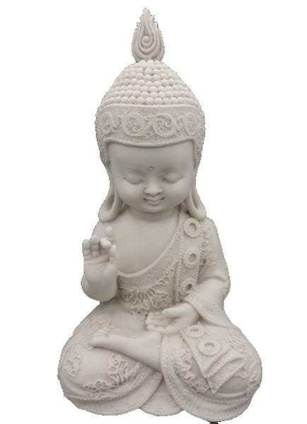 Estatueta Monge em Marmorite Proteção 40 cm - 1