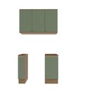 Ver imagem 1 de Lavanderia Modulada Kappesberg Celeste 3 Peças Nogueira/verde 120cm