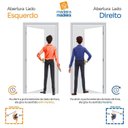 Ver imagem 5 de Folha de Porta de Madeira 210x62cm Cristal Amescla Uniportas Marrom