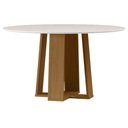 Ver imagem 1 de Mesa de Jantar Isabela 135x135 Cm com Vidro Ype Off White - New Ceval
