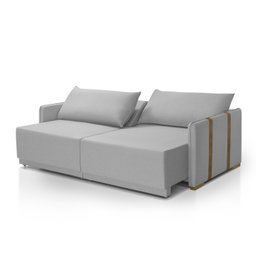 Sofá Cama Mônaco 166 Cm Retrátil Redenobre:cinza Claro - 4