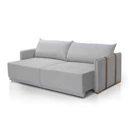 Sofá Cama Mônaco 166 Cm Retrátil Redenobre:cinza Claro - 3