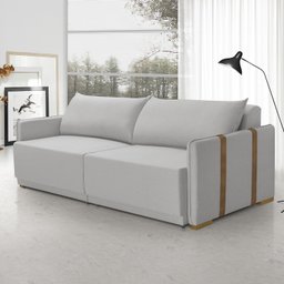 Sofá Cama Mônaco 166 Cm Retrátil Redenobre:cinza Claro - 2