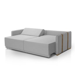Sofá Cama Mônaco 166 Cm Retrátil Redenobre:cinza Claro - 5