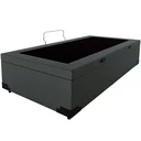 Ver imagem 1 de Cama Box Baú Solteirao King Sintético Cinza com 203x96x44cm