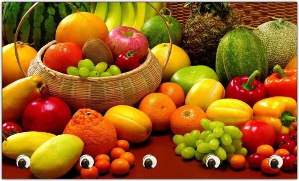 Porta Chaves Frutas Cozinha Chaveiro - 2