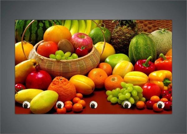 Porta Chaves Frutas Cozinha Chaveiro - 3