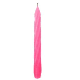 Kit 10 Velas Castiçal Rosa Espiral 20 Cm Candelabro - 1