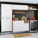 Ver imagem 1 de Cozinha Completa Emilly Branco com Armário e Balcão Madesa