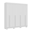Ver imagem 3 de Guarda-Roupa Casal 8 Portas 4 Gavetas 100% MDF 218cm Azaleia Espresso Móveis Branco