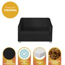 Ver imagem 4 de Poltrona Namoradeira Sala de Estar 110cm Tilla Suede - Mafer: Preto
