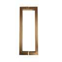 Ver imagem 3 de Puxador Duplo de Porta Inox Df 992 600mm Dourado Matte Italy Line
