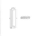 Ver imagem 2 de Puxador Duplo de Porta Inox Df 992 600mm Dourado Matte Italy Line