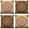 Kit Decoração Com 4 Capas De Almofada 40Cm Estampa Mandala - 1