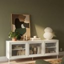 Ver imagem 5 de Rack para TV até 55 Polegadas 135cm 03 Portas de Vidro 2 Prateleiras