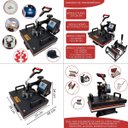 Ver imagem 6 de Prensa Térmica Sublimação 8x1 Caneca Camiseta Boné Chinelo Prato Copo 220V Importway Iwpts-